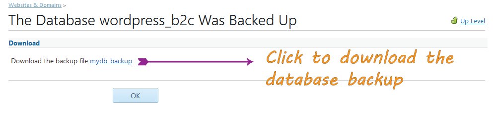 Downloading Database Backup File