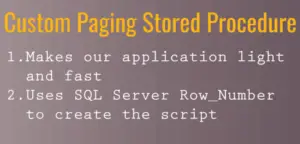 Custom Paging SQL Server