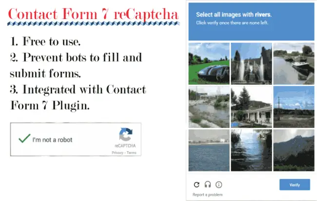 How to use Contact Form 7 reCaptcha to cut spams in WordPress?