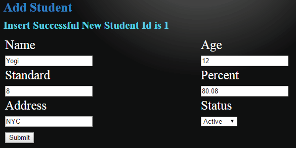 successful student insert