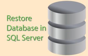 restore database sql server