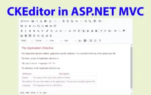 ckeditor tutorial asp net mvc