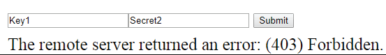 403 forbidden response