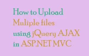 jQuery upload files