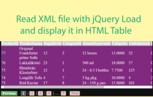jquery load xml example