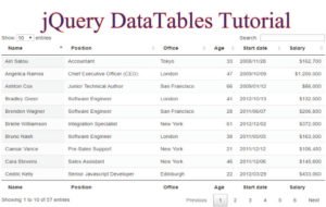 jquery datatables