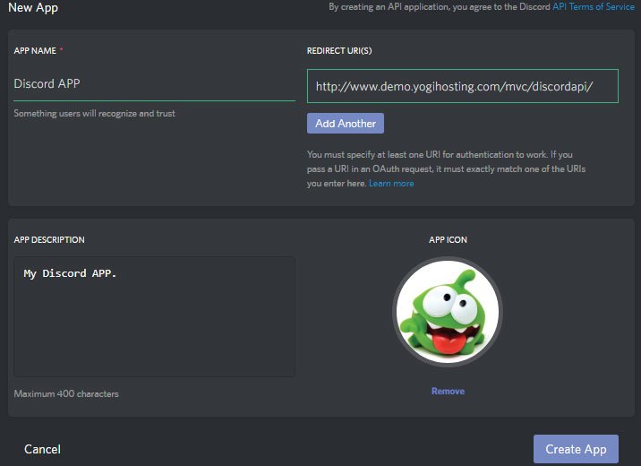 create discord app