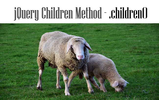 .children() – How to work with jQuery Children Method