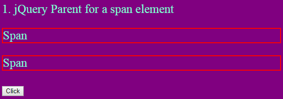 jquery parent example