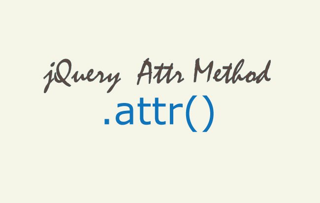 jquery attr