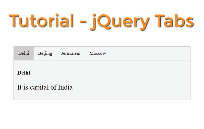 How to use jQuery Tabs feature in less than 1 minute
