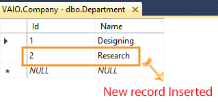 entity framework core update records