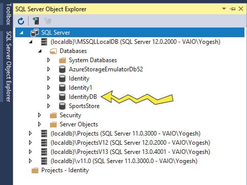 SQL Server Object Explorer visual studio