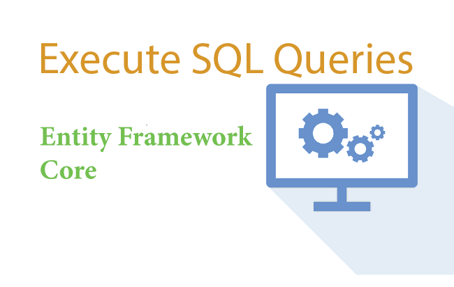 execute sql queries ef core