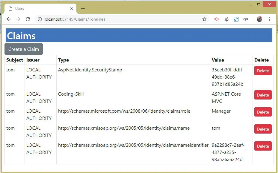 Custom Identity Policy AuthorizationHandler IAuthorizationRequirement