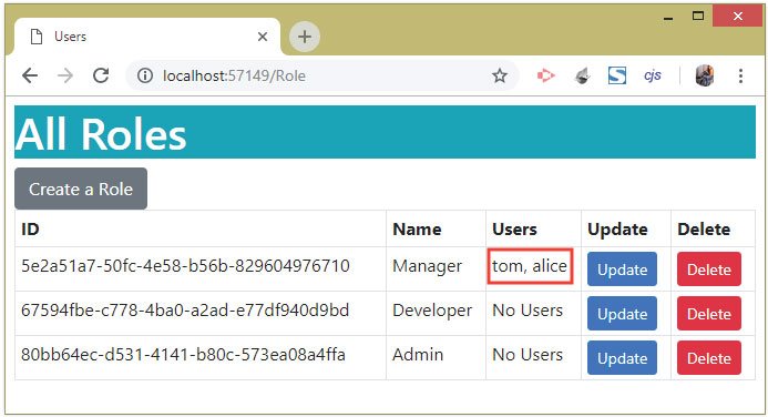 adding asp.net core identity users to a role