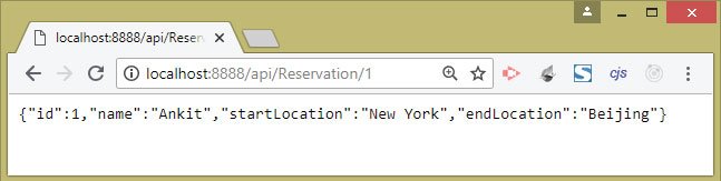 1st Reservation JSON