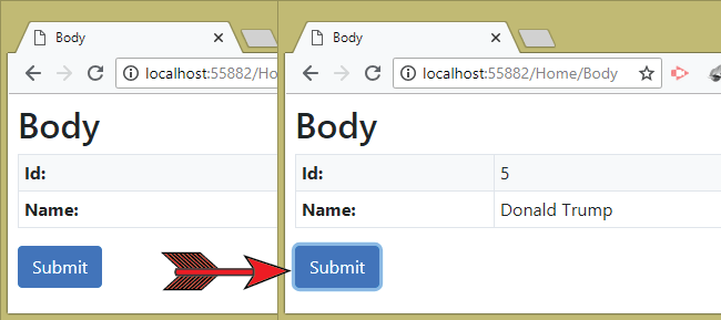 asp.net core model binding from body