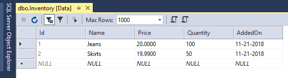 parameterized query ado.net