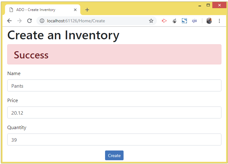 stored procedure with return ado.net