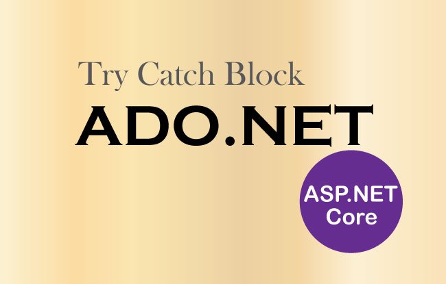 try catch block ado.net