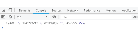 Arithmetic Operations of Numbers in Console Window