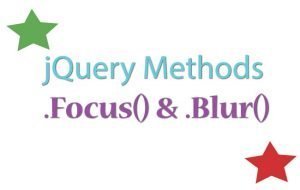 jquery focus blur