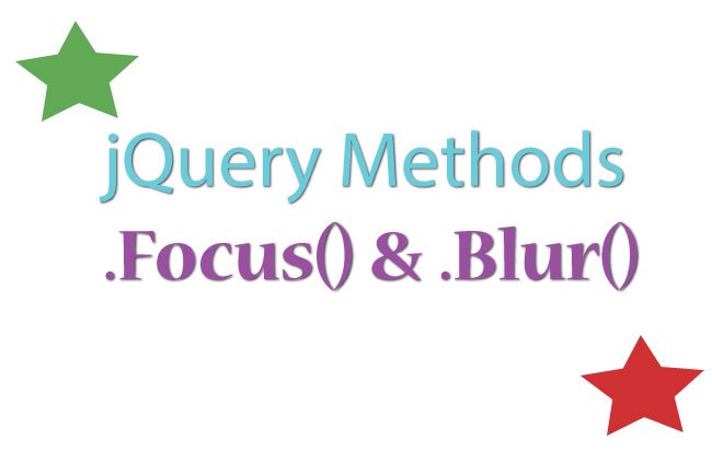 How to efficiently use jQuery Focus & Blur methods