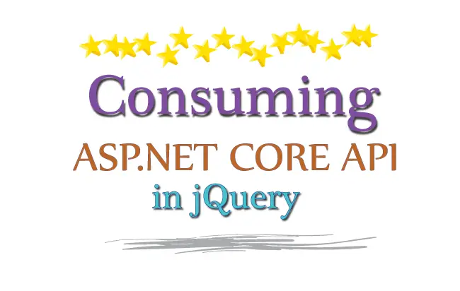 consuming aspnet core api in jquery