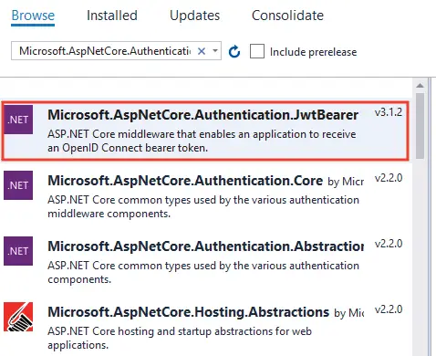 Microsoft.AspNetCore.Authentication.JwtBearer