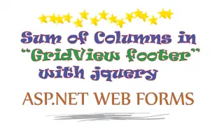 sum of columns gridview-footer