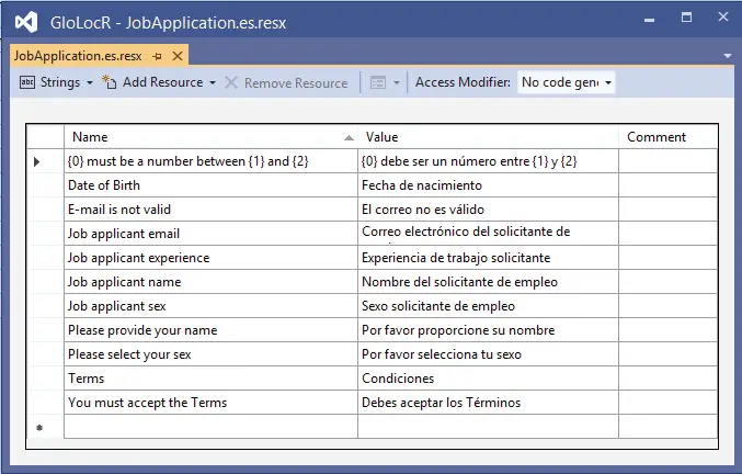 Spanish Language Resource File.resx