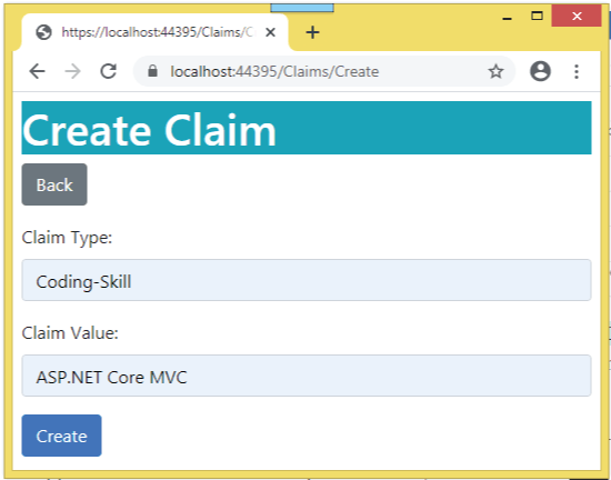 Adding Claims in Identity