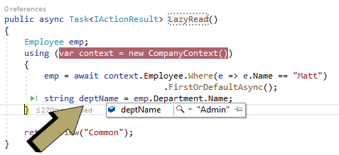 lazy loading entity framework core