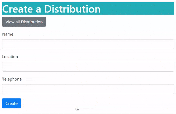 create a distribution record video ef core