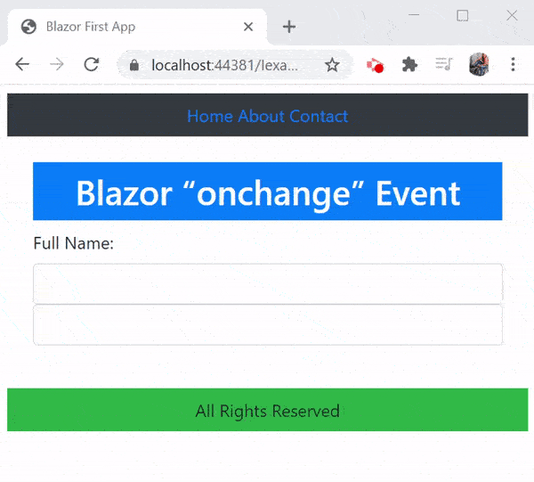 Blazor OnChange Event from Multiple Elements