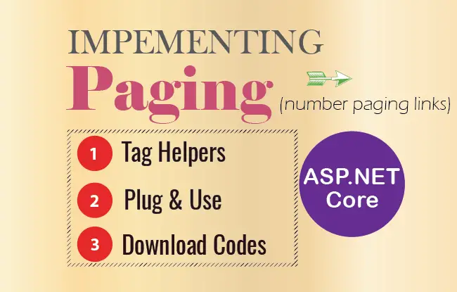 Create Number Paging with Custom Tag Helper in ASP.NET Core