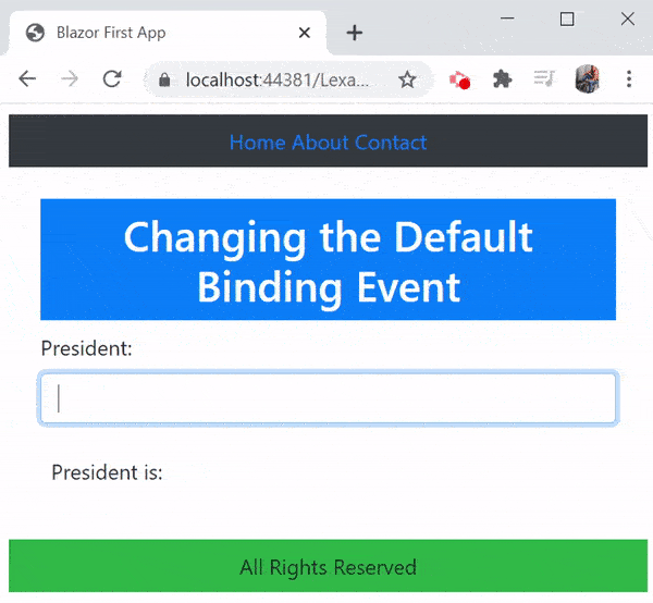 Blazor bind with oninput event