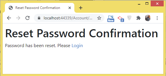 asp.net core identity reset password confirmation