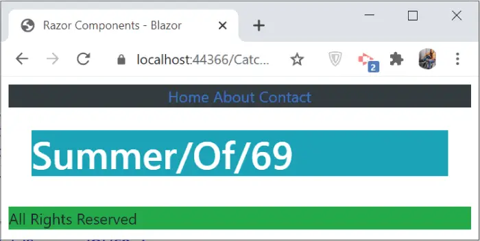 Blazor Catch-all route parameters