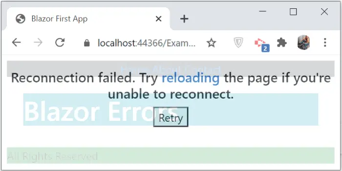 blazor connection error