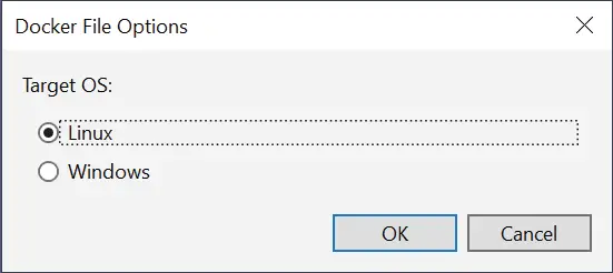 target os docker