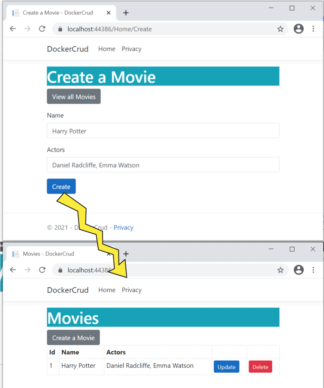 create movie screenshot