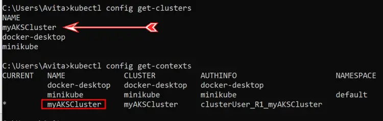 azure context cluster