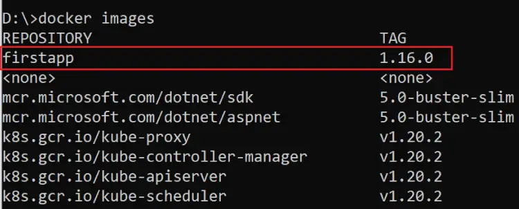 app docker image helm