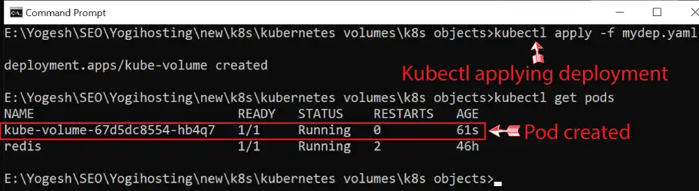 asp.net core kubenetes deployment apply