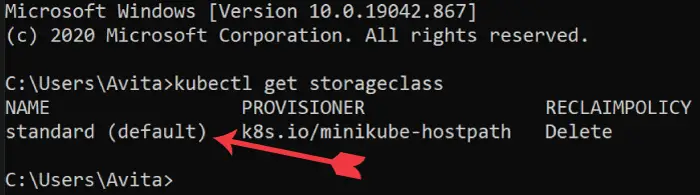 Kubernetes storageclass