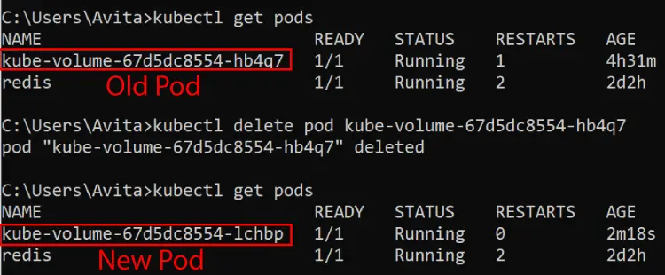 asp.net core kubernetes pod created