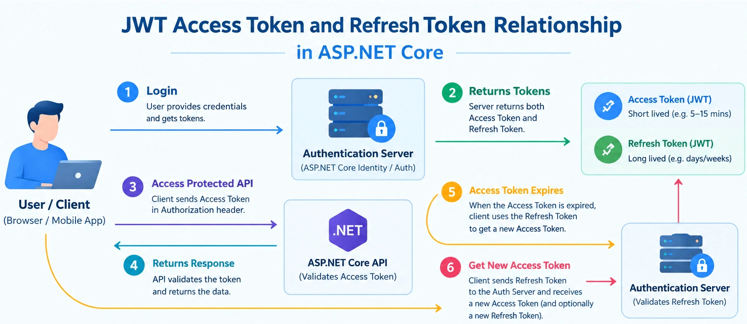 JWT Access Refresh Tokens Relationship