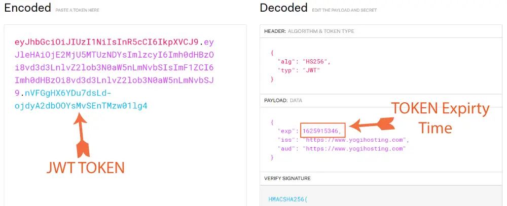 JWT Token Expirty Time